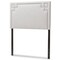 Baxton Studio Geneva Modern Grayish Beige Upholstered Twin Size Headboard 125-6987 - alternate 3